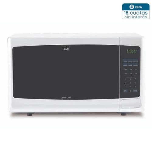 Microondas 20Lts BGH Quick Chef B120DB9 Digital Blanco