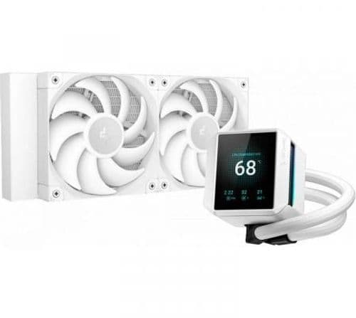 Cooler CPU DeepCool MYSTIQUE 240 White LCD Display Water Cooler