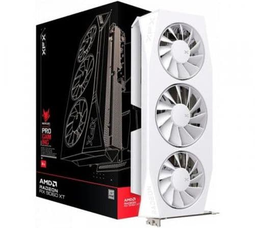 Placa de Video XFX Radeon RX 9060 XT 16GB GDDR6 Mercury OC White Gaming Edition