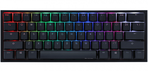 Teclado Gamer Ducky One 2 Mini Rgb Kailh Box Red Swicht Double Shot Pbt Mecanico