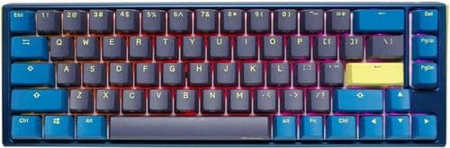 Teclado Mecanico Ducky One 3 Daybreak Sf Teclas Azulesclear Interruptor Ingles Pbt Doble Disparo Sin Costuras Carcasa Superior Azul Carcasa Inferior G