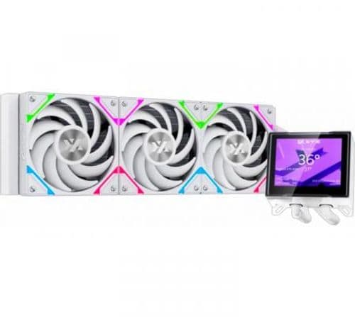 Cooler CPU XYZ HYDROVIEW AIO 360 ARGB White 3.5" LCD Sreen Water Cooler