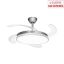 Ventilador Techo Retráctil Peabody PE-VTRDC411S Luz LED Silver thumbnail