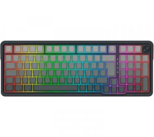 Teclado Mecanico Redragon K686 Eisa PRO MAX Wireless 2.4GHz Bluetooth Switch Red Linear Black/Gray ESP RGB