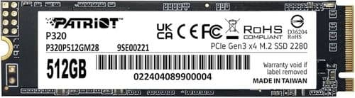 Disco Ssd Patriot P320 Solid 512gb M.2 Pe000997