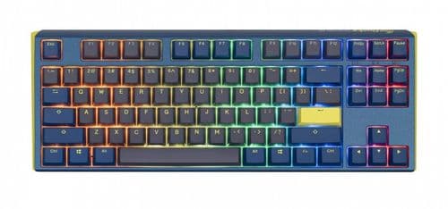 Teclado Mecanico Ducky One 3 Tkl Daybreak Teclas Azules Interruptor Marron Ingles Pbt Doble Disparo