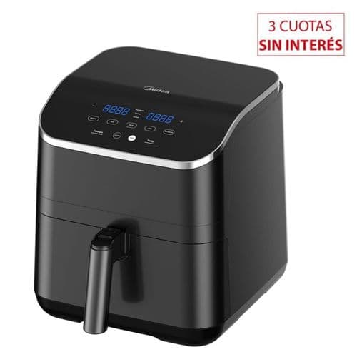Freidora Sin Aceite Digital 5.5Lts Midea AF-D155BAR1 Negro