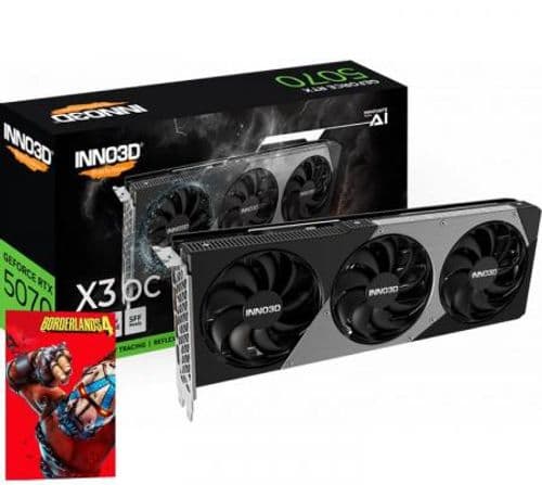 Placa de Video INNO3D GeForce RTX 5070 12GB GDDR7 X3 OC