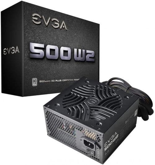 Fuente Gamer Evga 500w W2 80 Plus