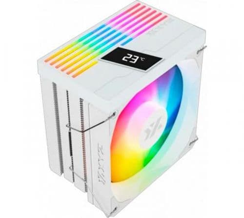 Cooler CPU XYZ Thermax Pulsar 6 White ARGB Digital Temperature Display