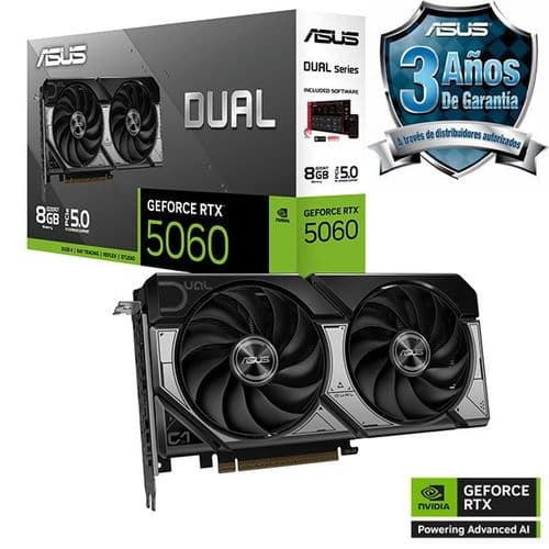 Placa De Video Geforce Rtx 5060 8gb Asus Dual
