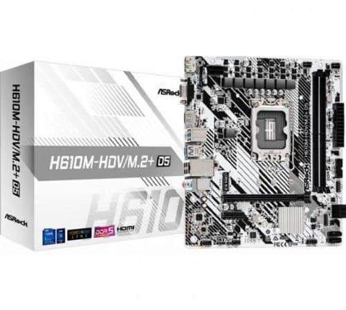 Mother Asrock H610M-HDV/M2+ DDR5 S1700  BULK - OUTLET