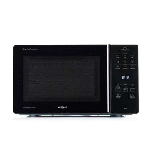 Microondas Digital 25Lts Whirlpool MCP349SL Grill + Convección Plata con Negro