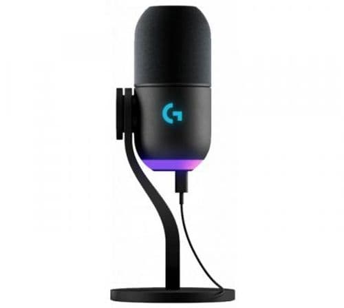 Microfono Logitech Yeti GX Premium Supercardioide Black RGB LightSync USB-C