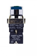 Np2-bw3661 24v Led Azul Pulsador Luminoso De Cuerpo Metalico De 22 Mm Azul Con Led 24v Y Contacto Na thumbnail