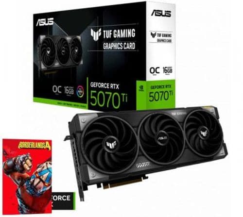 Placa de Video ASUS TUF GeForce RTX 5070 Ti 16GB GDDR7 Gaming OC