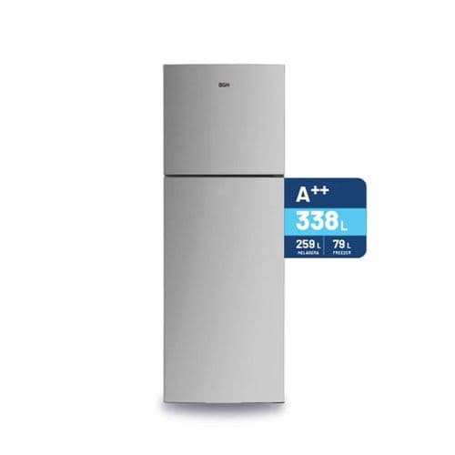Heladera C/Freezer BGH BRT330I1A 338Lts No Frost Inverter Inox