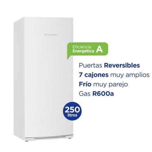 Freezer Vertical 207Lt Columbia CFV25/9 Ciclo Defrost Blanco
