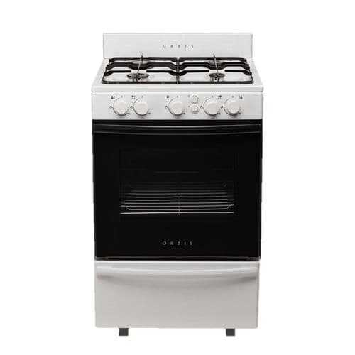 Cocina a Gas 55CM 4H Orbis 858BC4M Blanco