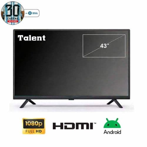 Smart TV 43" Talent 43TAL4K Andriod Negro