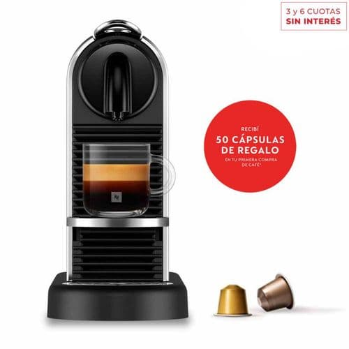 Cafetera Nespresso CitiZ Platinum D140-AR-ME-NE 1M9 Silver
