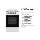 Cocina a Multigas 50CM 4H Siam CSI-CN50B Blanco thumbnail