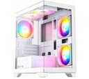 Gabinete XYZ Titanium View Lite White 6x120mm ARGB Fans Vidrio Templado thumbnail