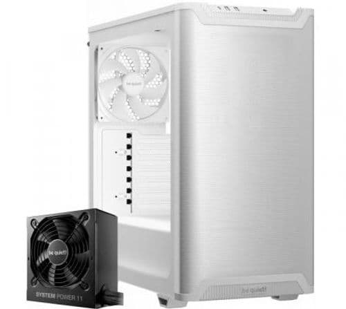Combo Be Quiet! Gabinete PURE BASE 501 Airflow Window White 2x140mm +	Fuente Be Quiet 750W 80 Plus Bronze 