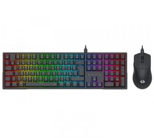 Combo Redragon S146 Teclado Mecanico K668 Trundle RGB Switch RED + Mouse Redragon M724 Black