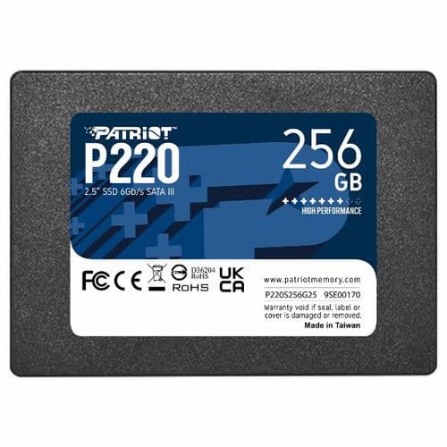 Hd Ssd 256gb Patriot P220 Sata Iii 2.5"