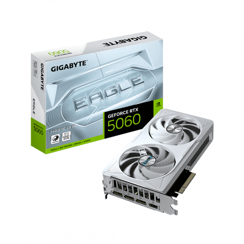Placa De Video Gigabyte Rtx 5060 Eagle Oc Ice 8gb (white)