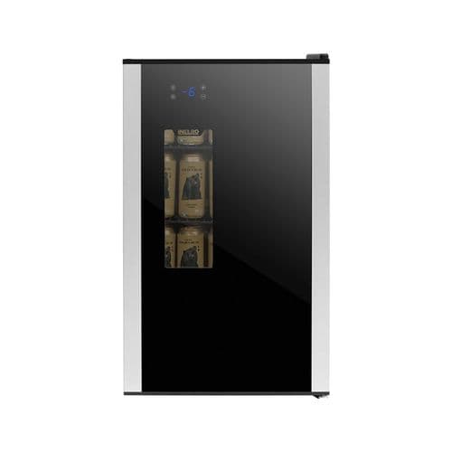 Heladera Exhibidora 86Lts Inelro JC98G-CERV Beer Cooler Negro