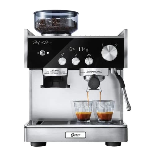 Cafetera Espresso Oster Perfect Brew BVSTEM7400-054 15 Bar C/Molinillo Inox