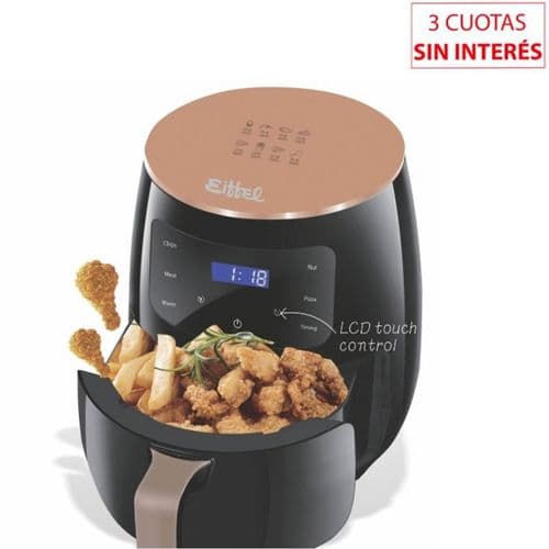 Freidora sin Aceite Digital 5Lts Eiffel E-633 Negro
