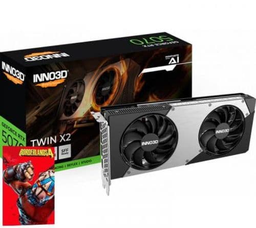 Placa de Video INNO3D GeForce RTX 5070 12GB GDDR7 TWIN X2