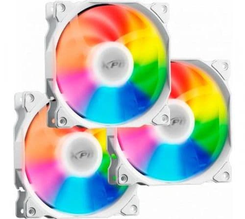 Cooler Fan ADATA XPG 120mm VENTO 120 ARGB PWM White KIT X3 Reversed Airflow
