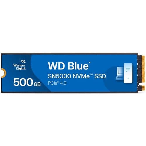 Hd Ssd 500gb Wd Blue Sn5000 M.2 Nvme Gen4 5000mb/s 2280