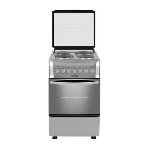 Cocina Eléctrica con Tapa 50CM 4H Domec CEF5 Inox