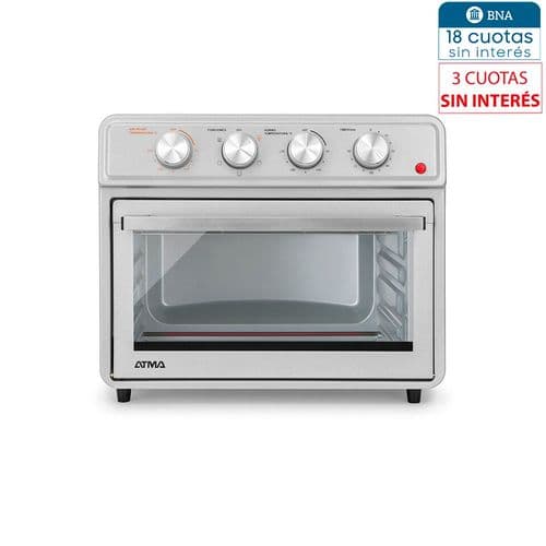 Horno Eléctrico 23Lts Atma HGFA2323 Grill Air Fryer Inox
