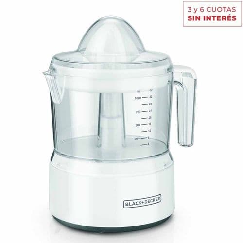 Exprimidor Eléctrico Black & Decker CJ650W Blanco