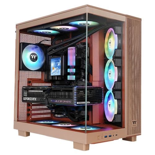 Gabinete Thermaltake View 380 Xl Tg Argb Gravel Sand Fan X4