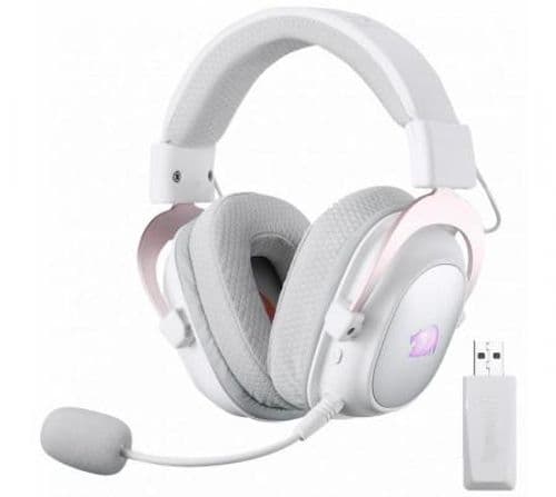 Auriculares Redragon Zeus H510 PRO Wireless 2.4Ghz Bluetooth RGB Surround 7.1 White