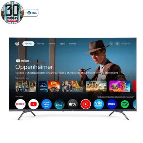 Smart TV 50" BGH 4K B5024US6G Google TV Negro
