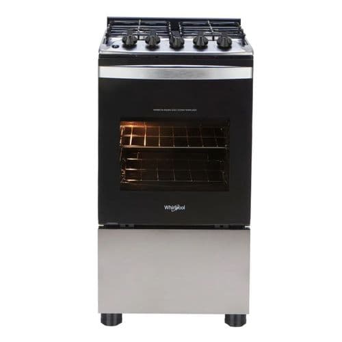 Cocina a Gas 50CM 4H Whirlpool WFO4NBR Inox