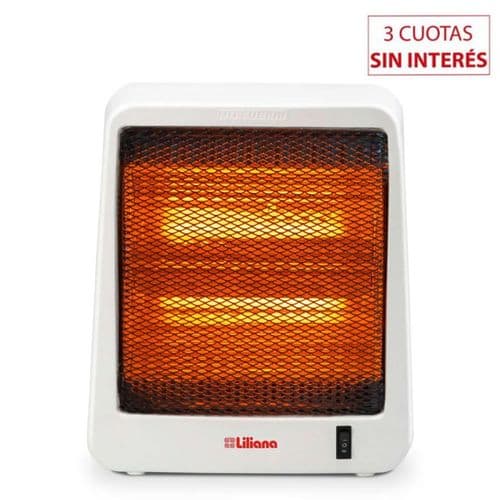 Estufa Eléctrica Infrarroja Liliana Compact Hot CI-070 Blanca