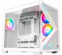 Gabinete XYZ QUBEX White 4x120mm Pulsar ARGB Fans Inc. Controladora USB-C Dual Chamber thumbnail