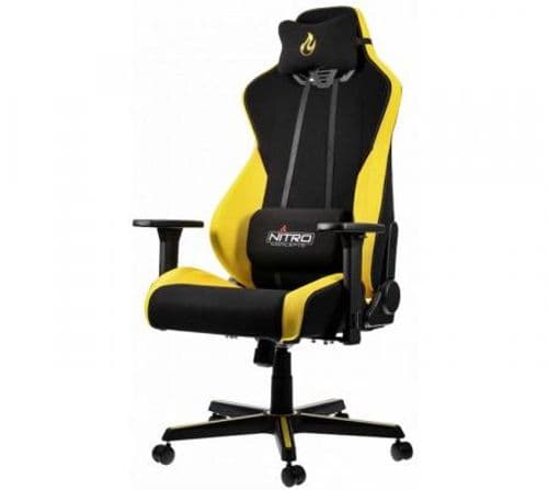 Silla Gamer Nitro Concepts S300 - Negro/Amarillo (Peso MAX. 135kg) Silla Gamer Nitro Concepts S300 - Negro/Amarillo (Peso MAX. 135kg)