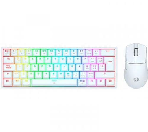 Combo Redragon S143 Teclado Mecanico K617 Fizz 60% + Mouse Redragon M724 White Combo Redragon S143 Teclado Mecanico K617 Fizz 60% + Mouse Redragon M724 White