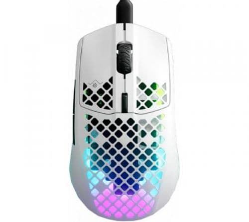 Mouse SteelSeries Aerox 3 Onyx Snow Ultra LightWeight Aquabarrier IP54 Sensor TrueMove Core RGB 59g Mouse SteelSeries Aerox 3 Onyx Snow Ultra LightWeight Aquabarrier IP54 Sensor TrueMove Core RGB 59g