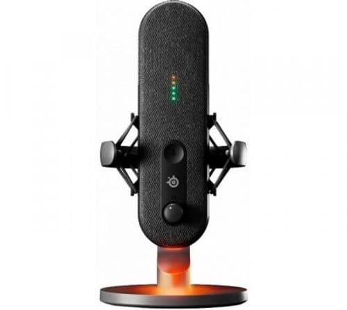 Micrófono SteelSeries Alias Condensador RGB Niveles de Led ANC USB-C Micrófono SteelSeries Alias Condensador RGB Niveles de Led ANC USB-C